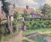 Camille Pissarro Peasants-house,Eragny china oil painting reproduction